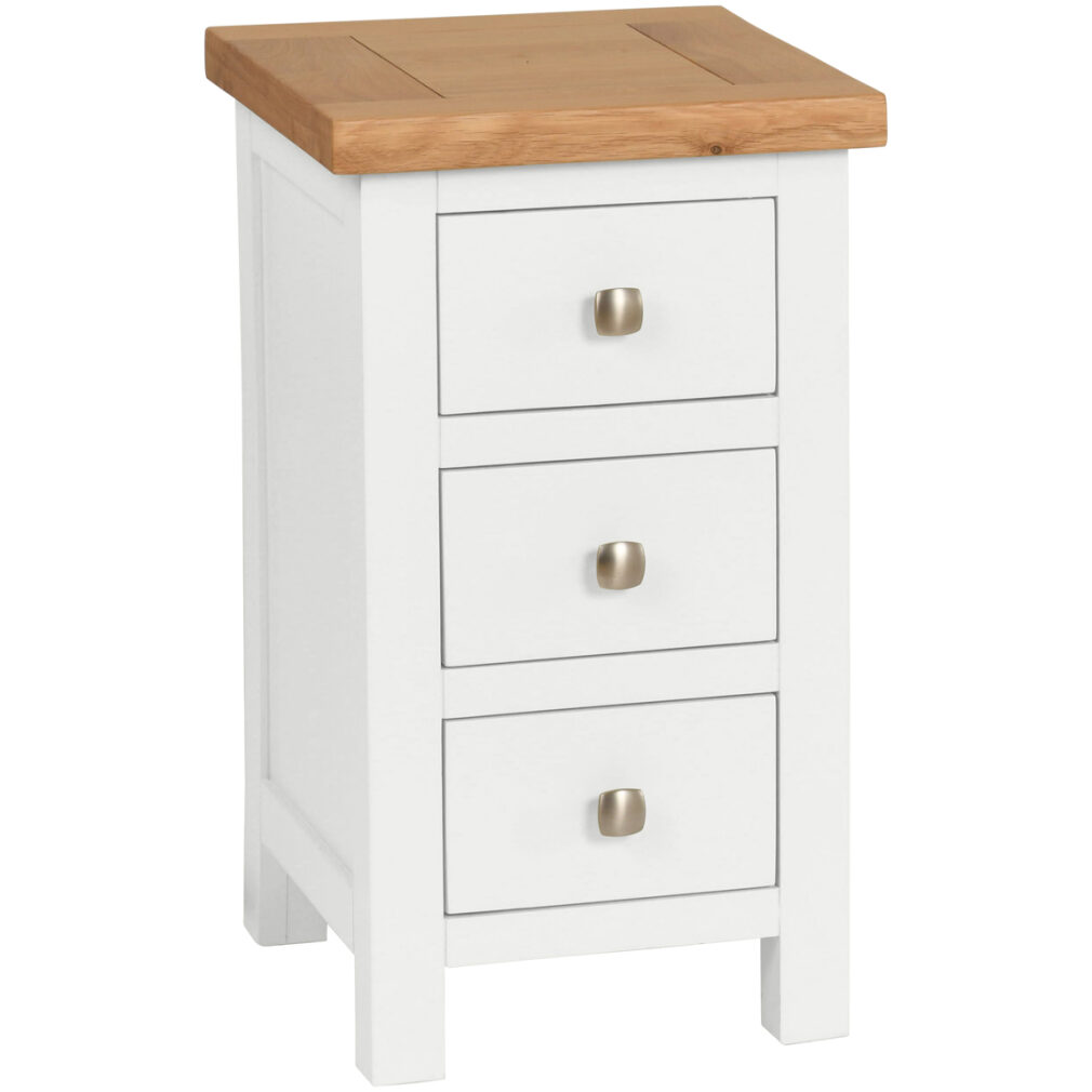 Compact 3 Drawer Bedside - Dorset Painted Bedroom Range
