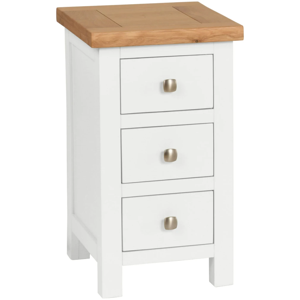 Compact 3 Drawer Bedside - Dorset Painted Bedroom Range