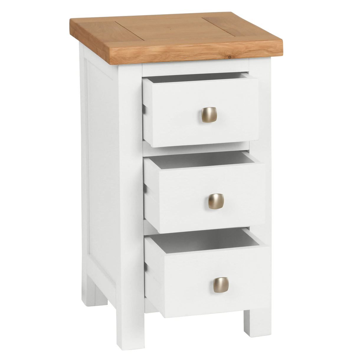 Compact 3 Drawer Bedside - Dorset Painted Bedroom Range