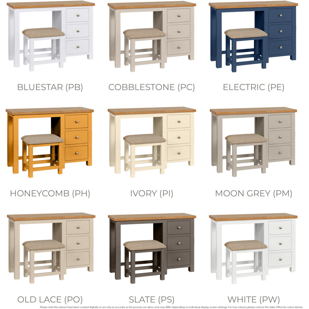 Dressing Table & Stool - Dorset Painted Bedroom Range