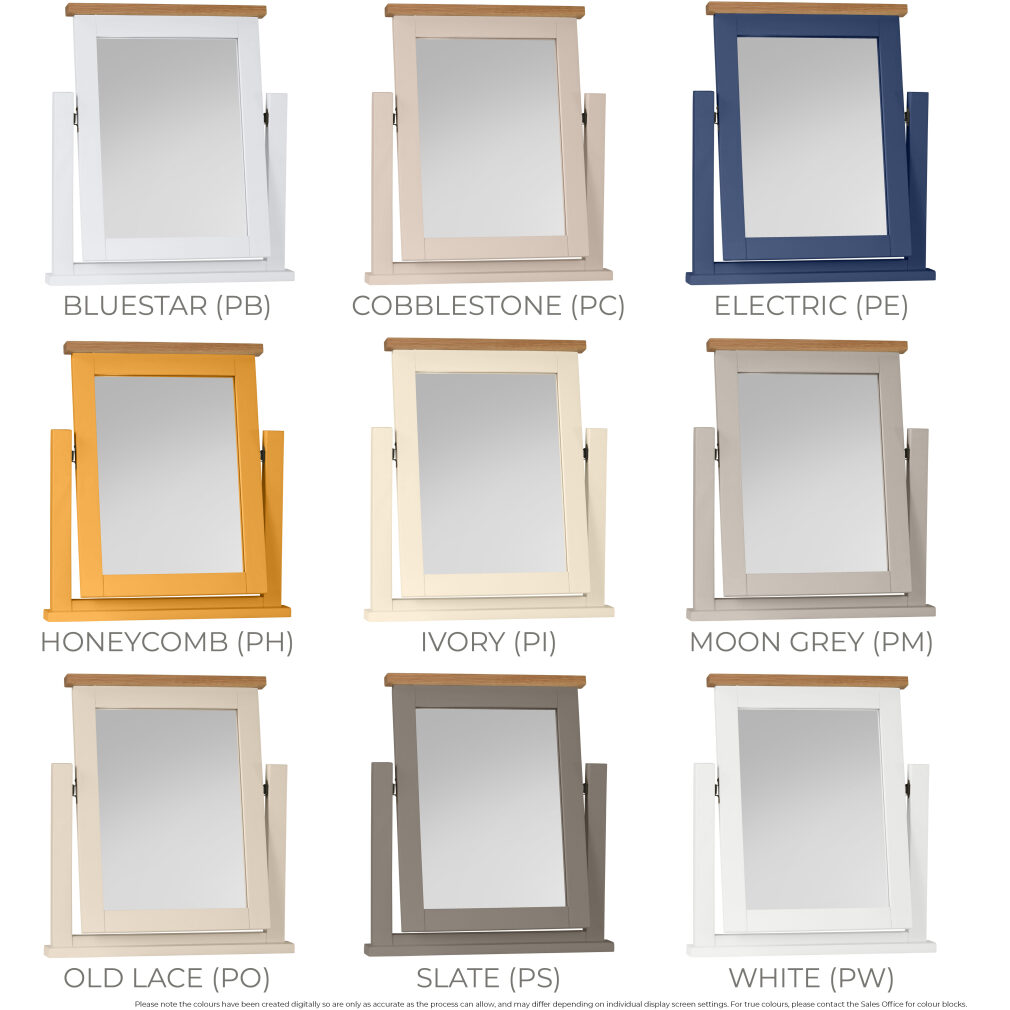 Single Vanity Mirror - Dorset Painted Bedroom Range