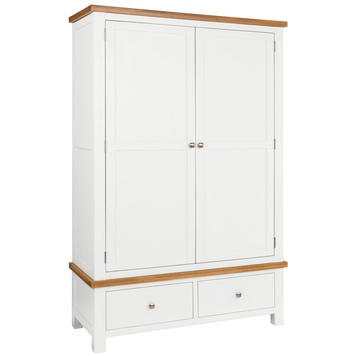 Double Wardrobe with 2 Drawers - Dorset Painted Bedroom Range - gunter
