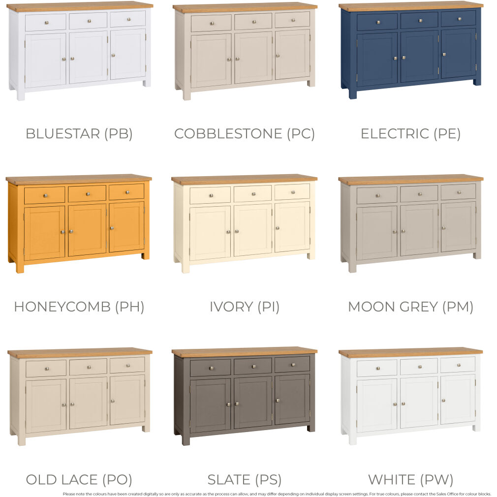 3 Door Sideboard - Dorset Painted Dining Range