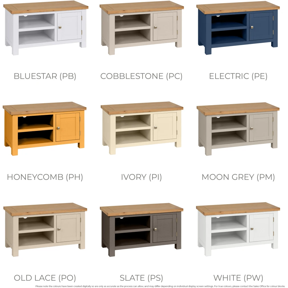 Standard TV Unit - Dorset Painted Dining & Living Range