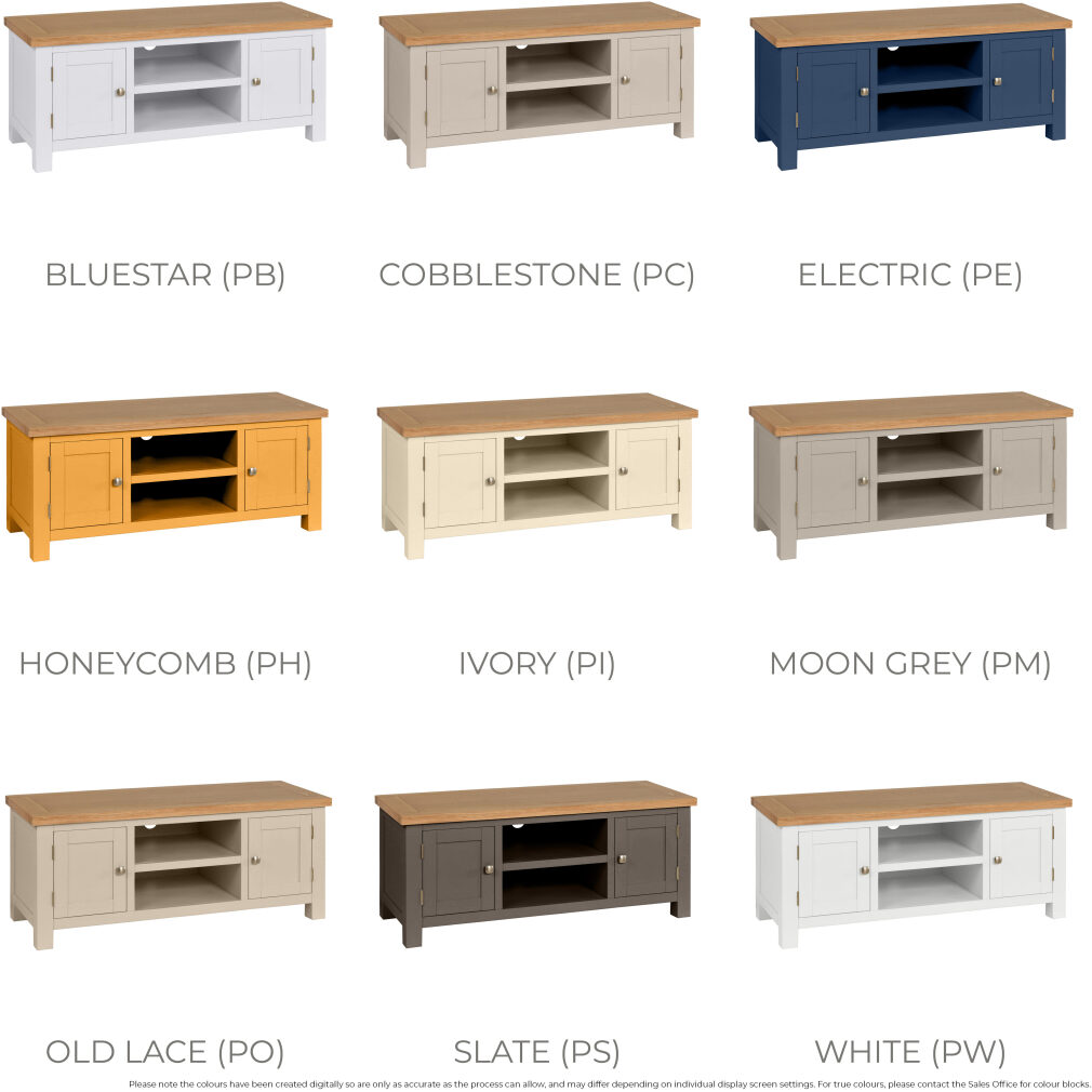 Large TV Unit - Dorset Painted Dining & Living Range