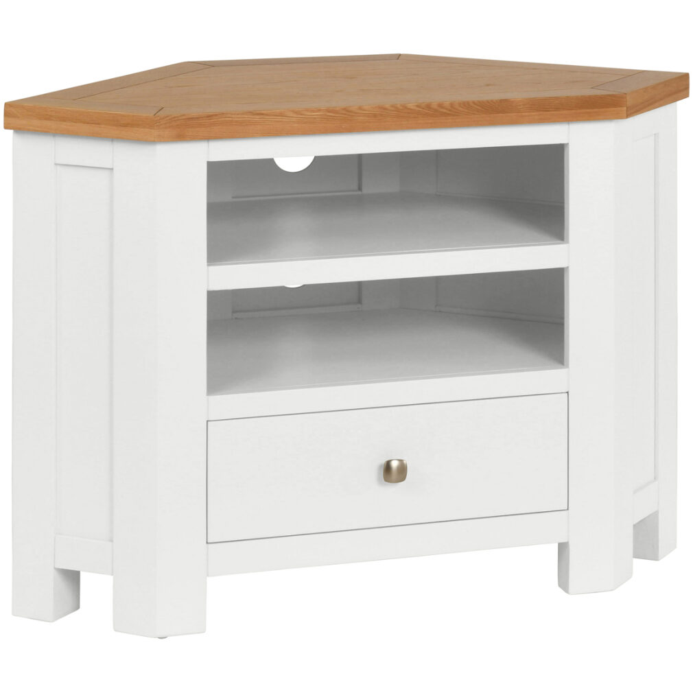 Corner TV Unit - Dorset Painted Dining & Living Range