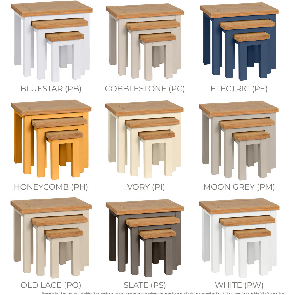 Nest of Tables - Dorset Painted Dining & Living Range