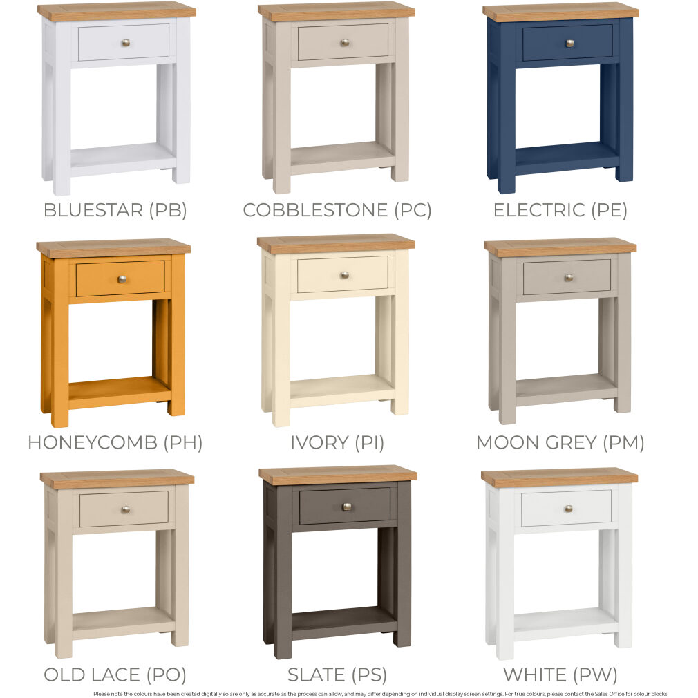 1 Drawer Console Table - Dorset Painted Dining & Living Range