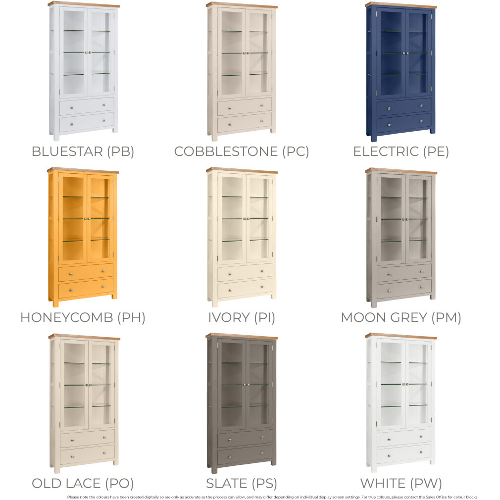 Display Cabinet - Dorset Painted Dining & Living Range