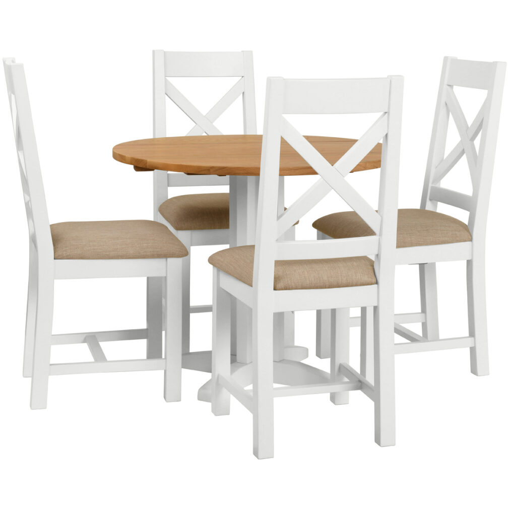 Round Drop Leaf Dining Table - Dorset Painted Dining & Living Range