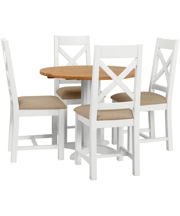 Round Drop Leaf Dining Table - Dorset Painted Dining & Living Range