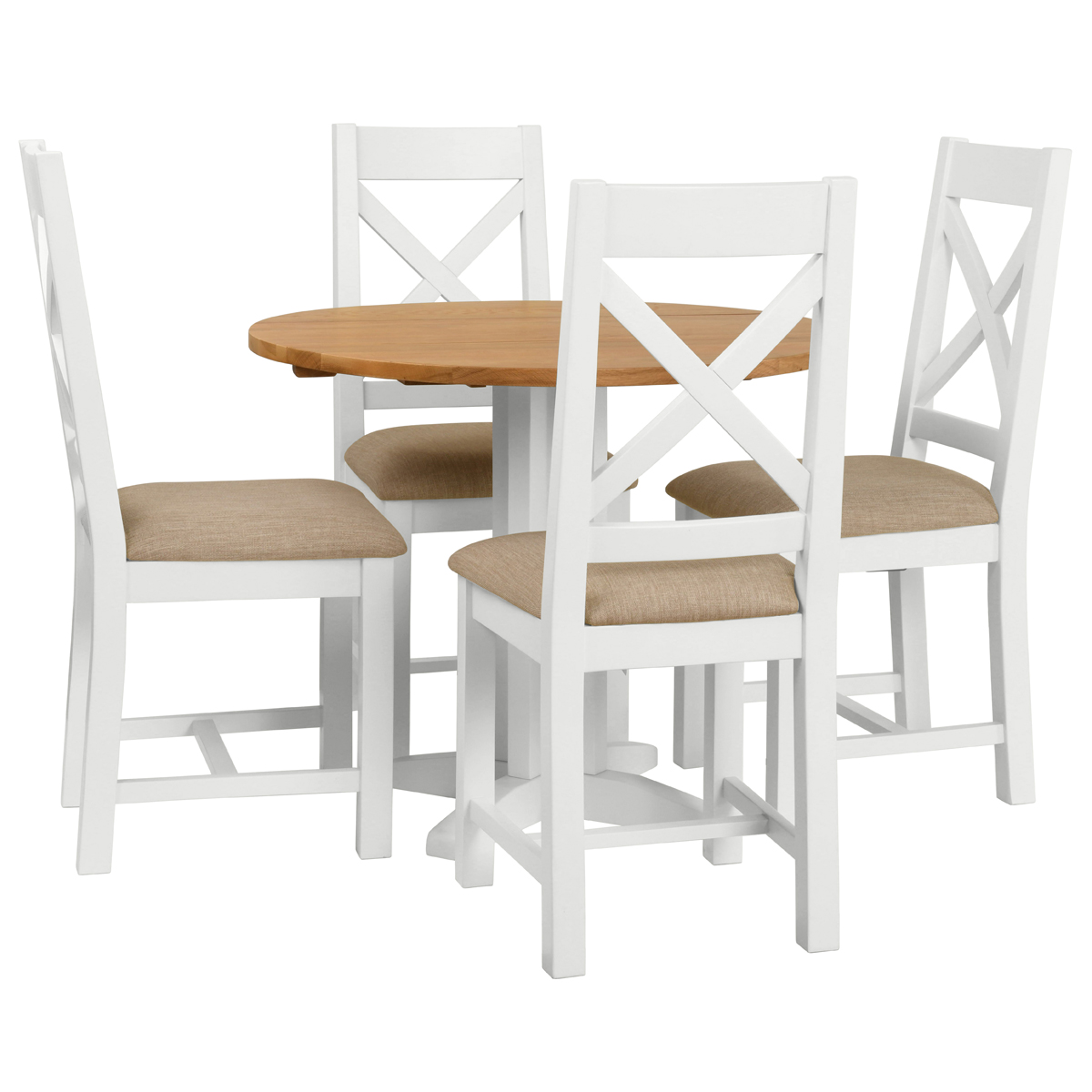 Round Drop Leaf Dining Table - Dorset Painted Dining & Living Range