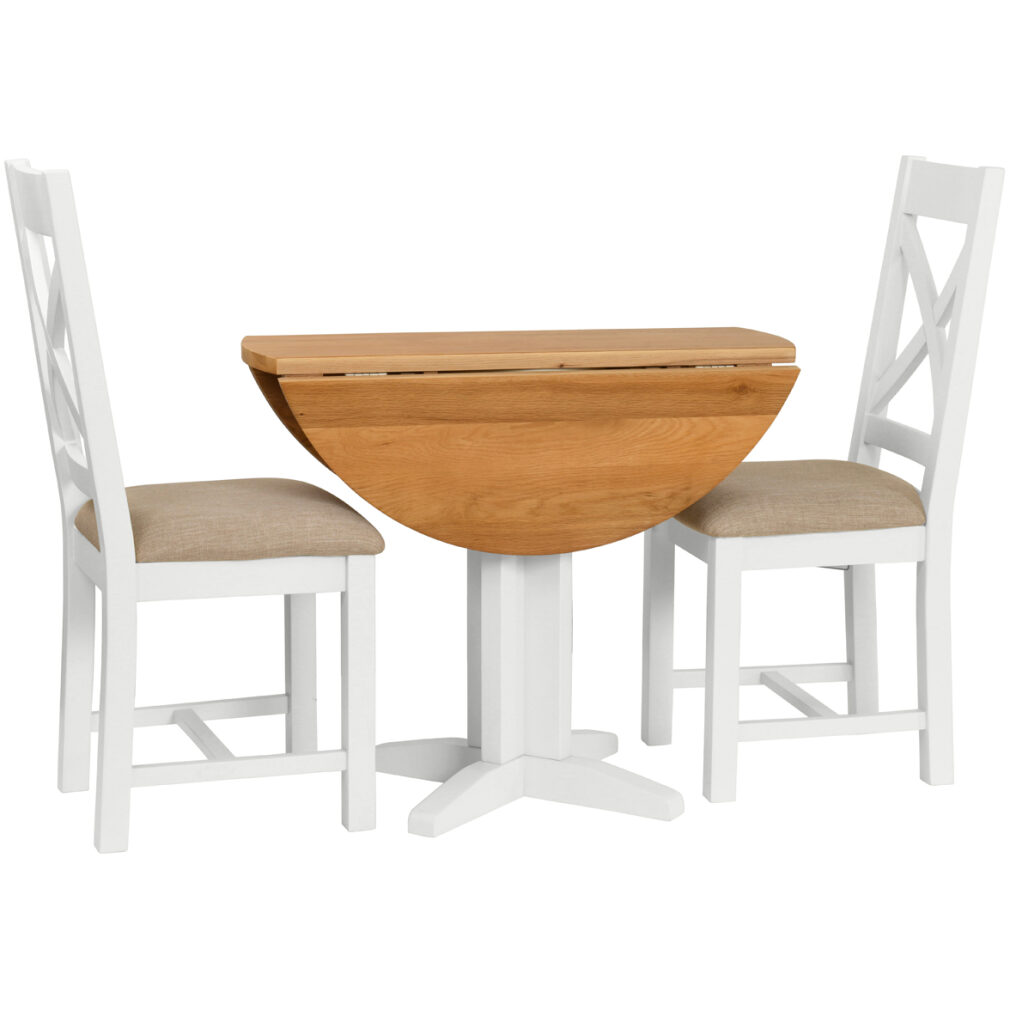 Round Drop Leaf Dining Table - Dorset Painted Dining & Living Range