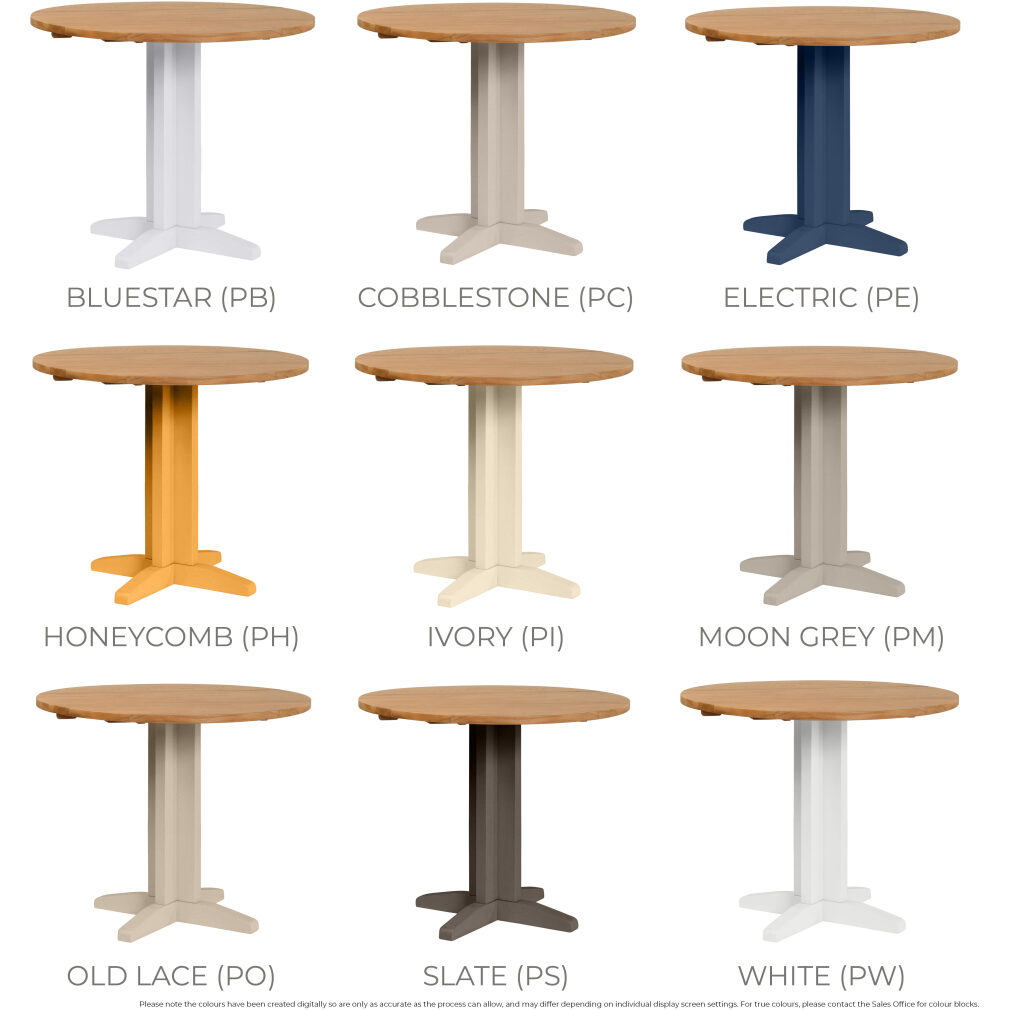 Round Drop Leaf Dining Table - Dorset Painted Dining & Living Range