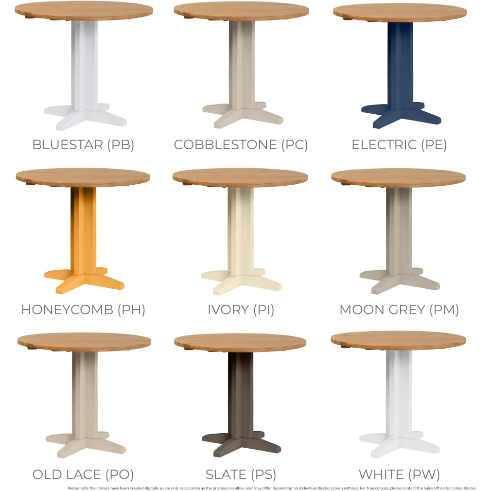 Round Drop Leaf Dining Table - Dorset Painted Dining & Living Range