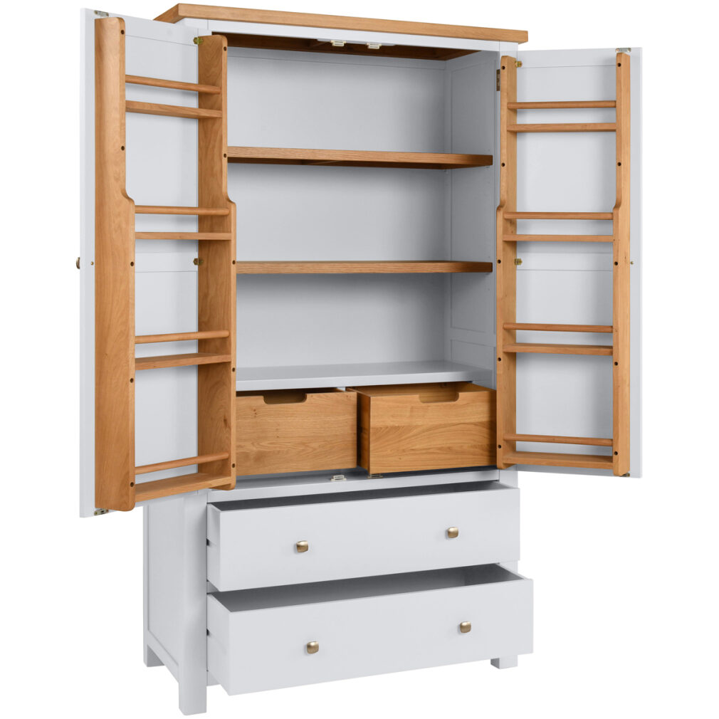 Double Larder Cupboard - Dorset Painted Dining & Kitchen Range