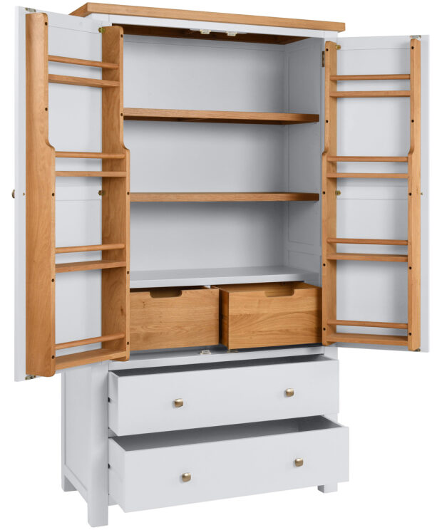 Double Larder Cupboard - Dorset Painted Dining & Kitchen Range