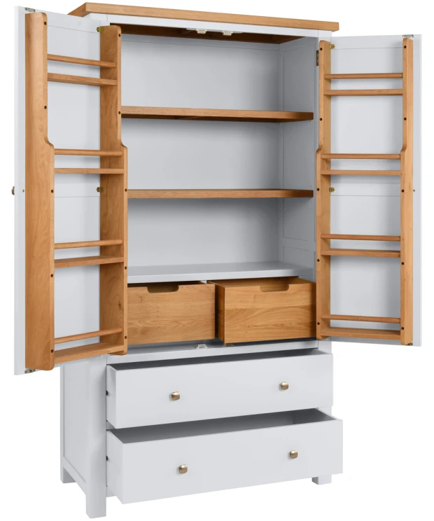 Double Larder Cupboard - Dorset Painted Dining & Kitchen Range