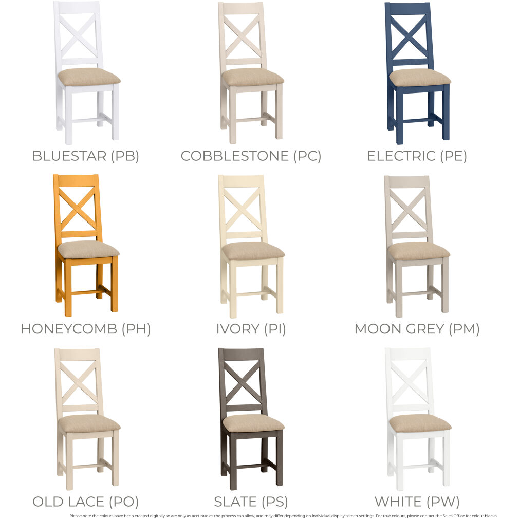 Cross Back Chair - Dorset Painted Dining & Living Range