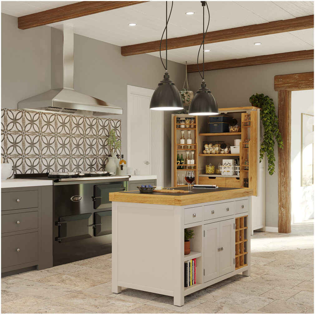 Single Larder Cupboard - Dorset Painted Dining & Kitchen Range