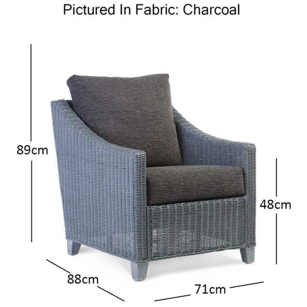 Dijon 4 piece set in Grey - Cane Furniture by Desser