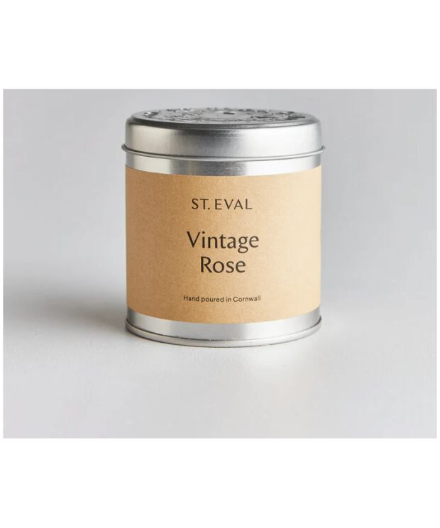 St Eval Tin Vintage Rose