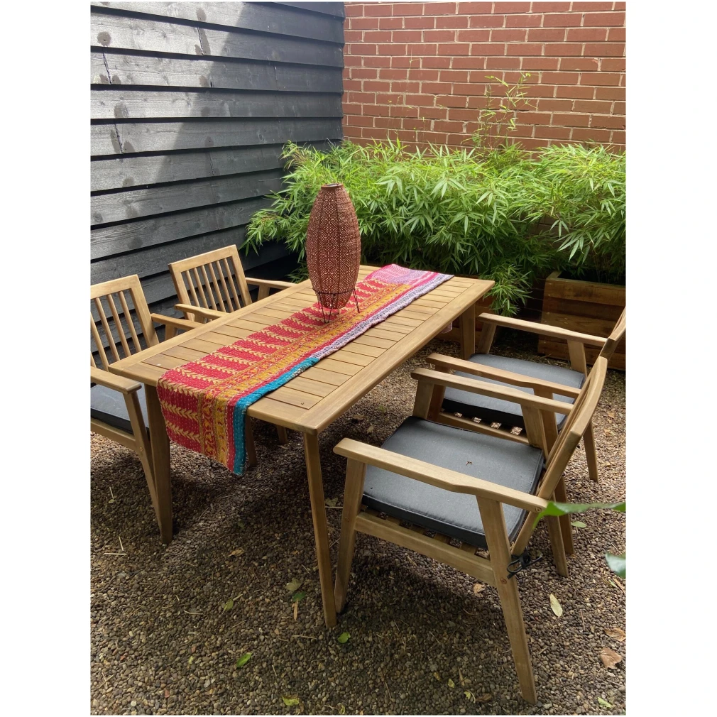 SCANDI GARDEN DINING TABLE SET WITH 4 CHAIRS