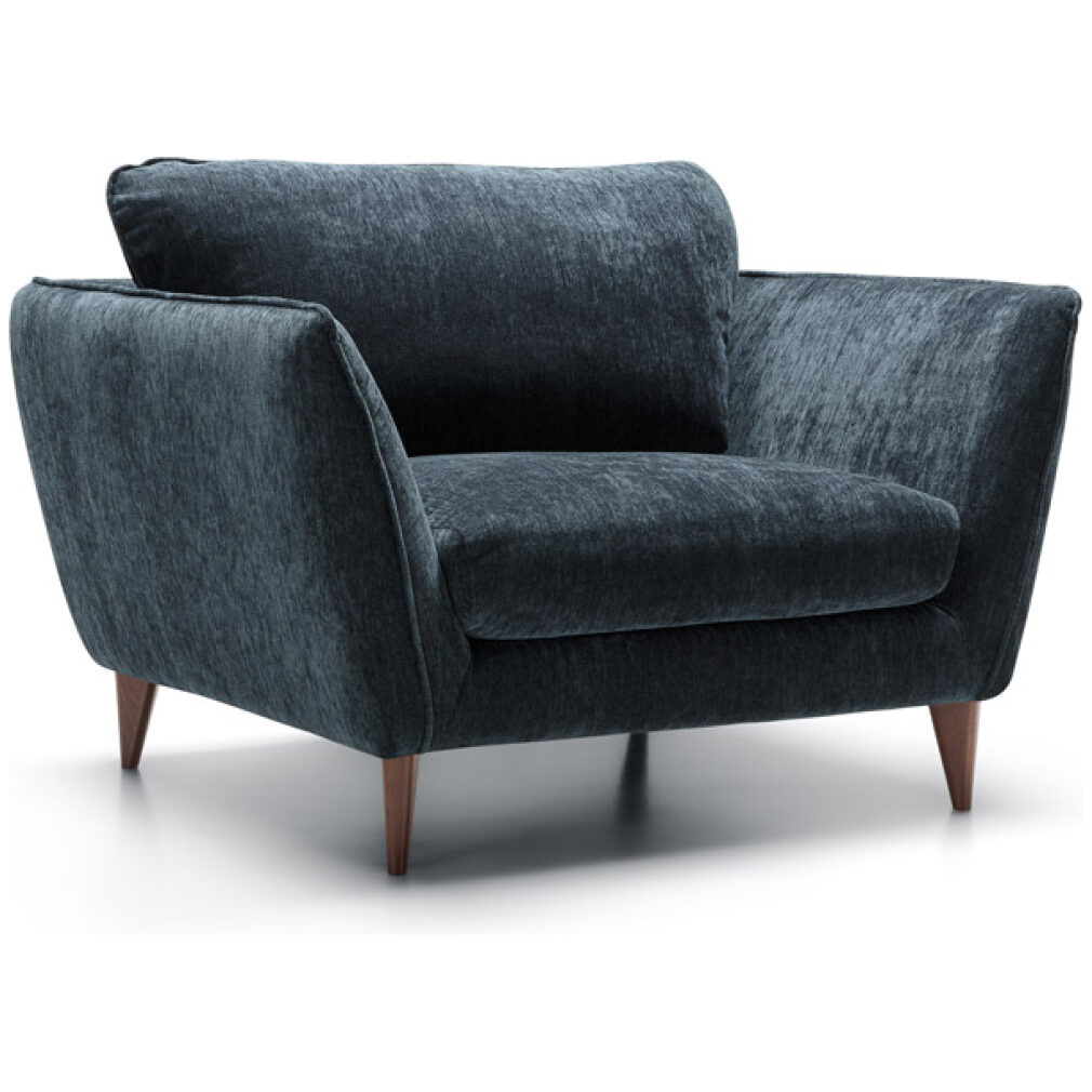 Stella 2 seater Sofa in Atropa Dark Blue by Sits - quick lead time