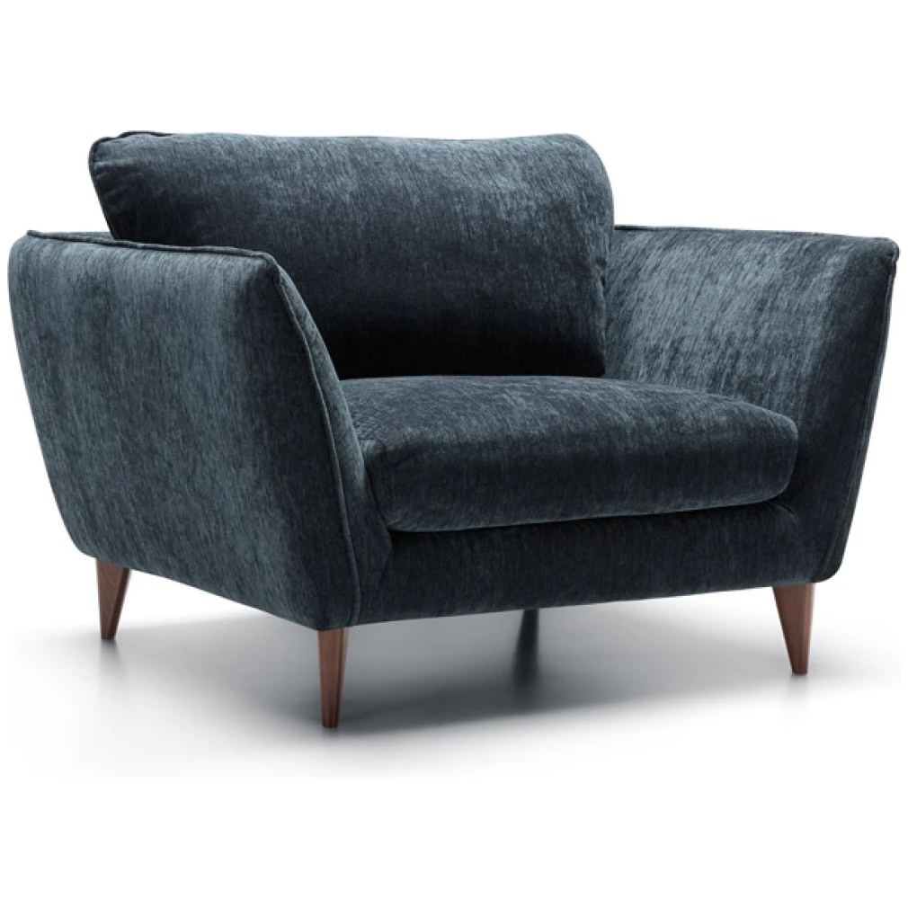 Stella 2 seater Sofa in Atropa Dark Blue by Sits - quick lead time