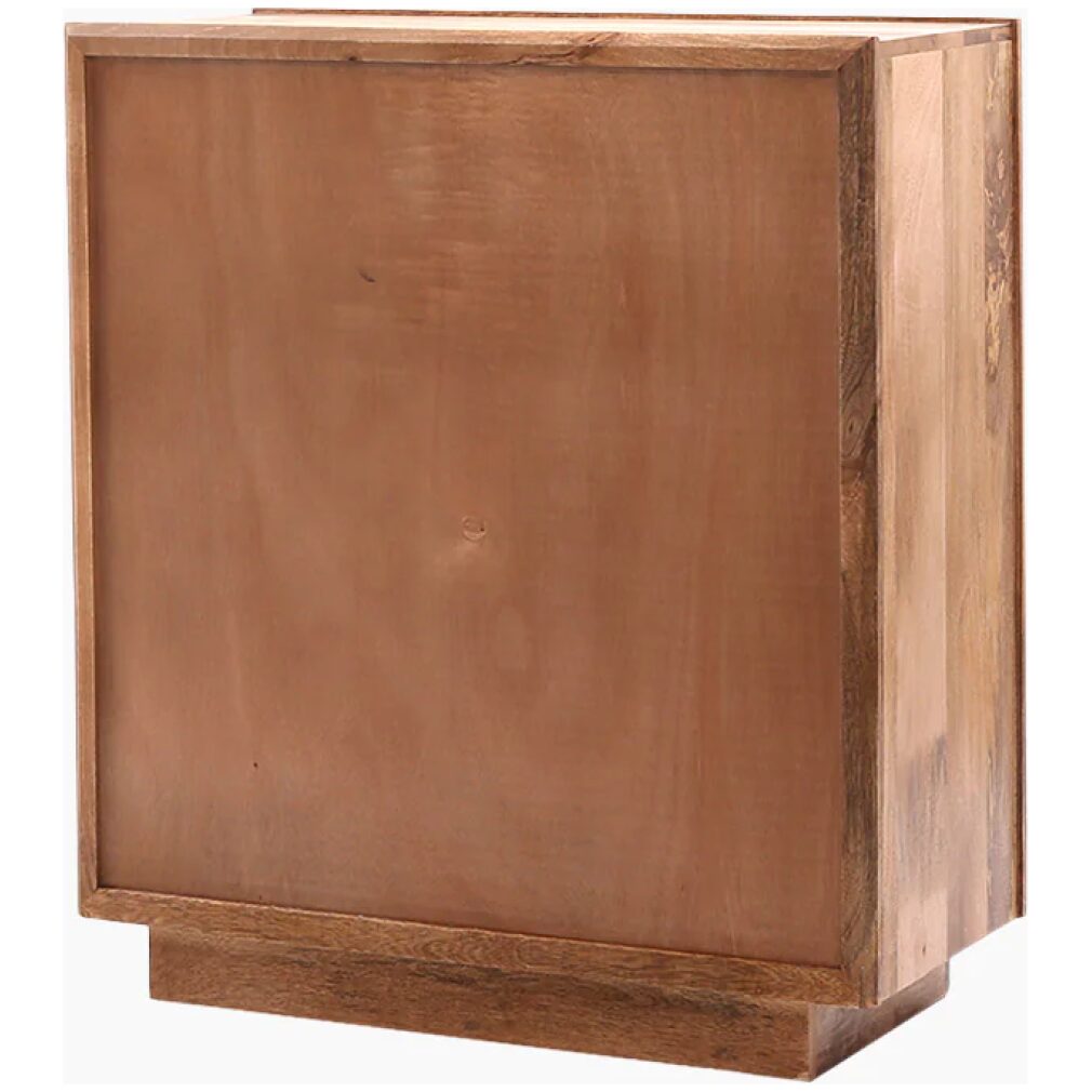 Zaayah Cut Work Wooden Three Chest of Drawers