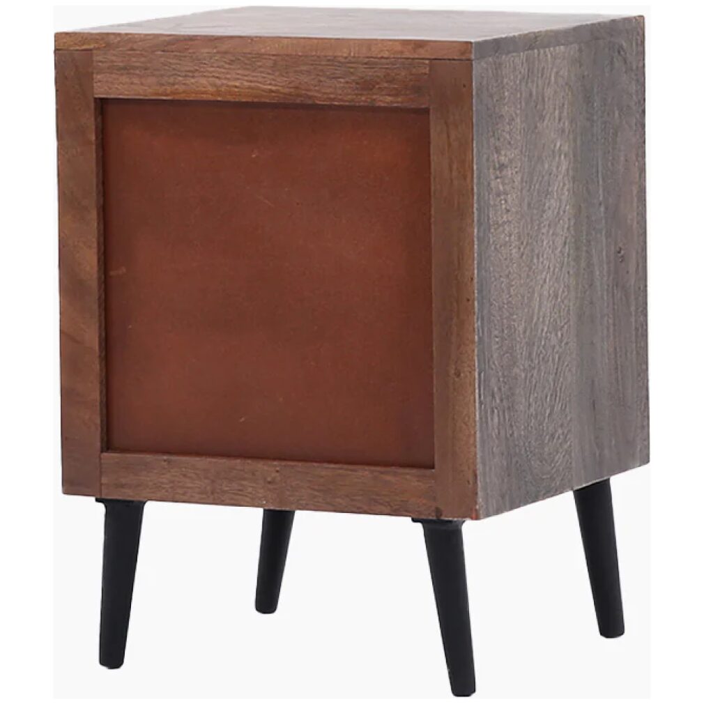 Reiki Mandala Wooden Side Table