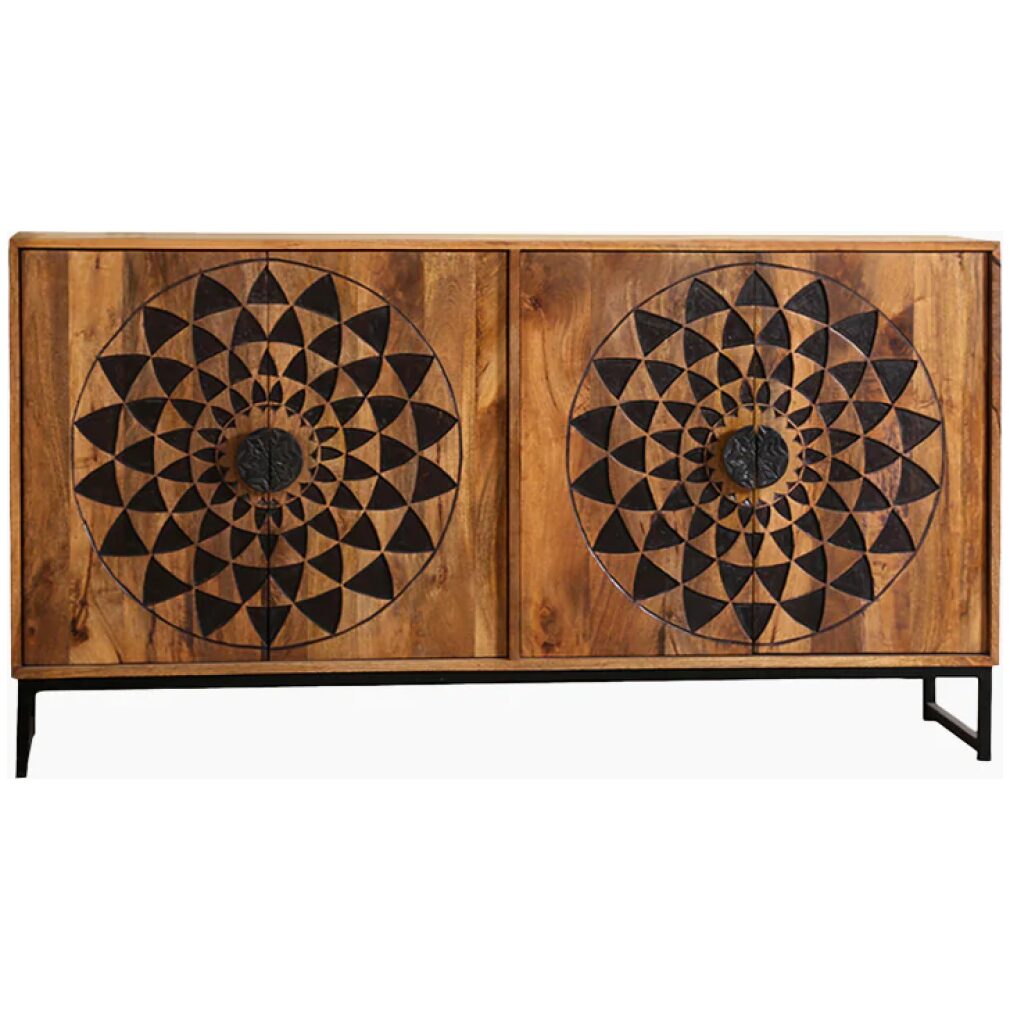 Kolam Wide Sideboard with 4 doors