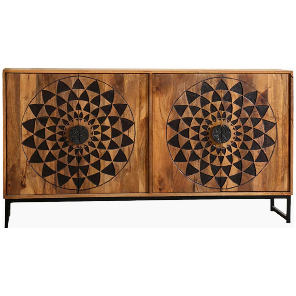 Kolam Wide Sideboard with 4 doors