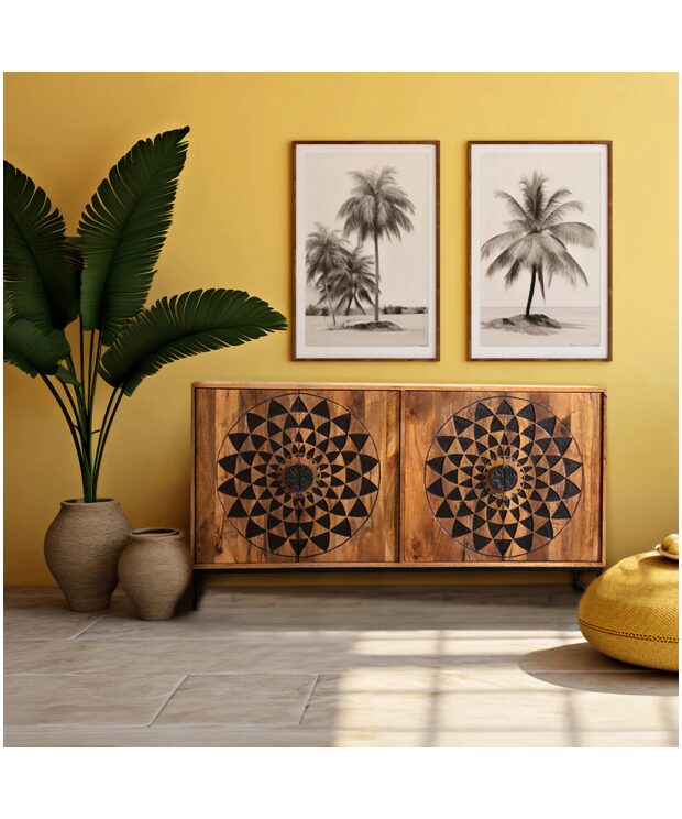 Kolam Wide Sideboard with 4 doors