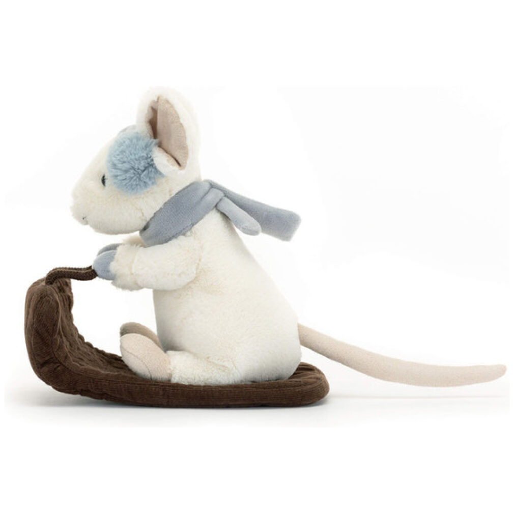 Jellycat soft toy - Merry Mouse Sleighing