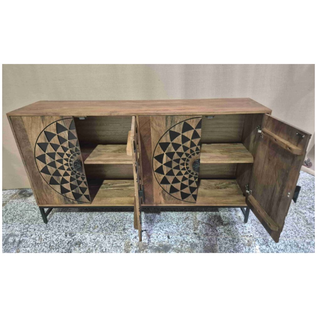 Kolam Wide Sideboard with 4 doors