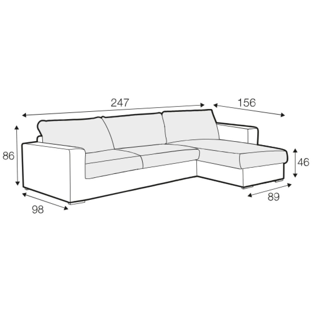 Sophia Set 1 Corner Sofa by Sits