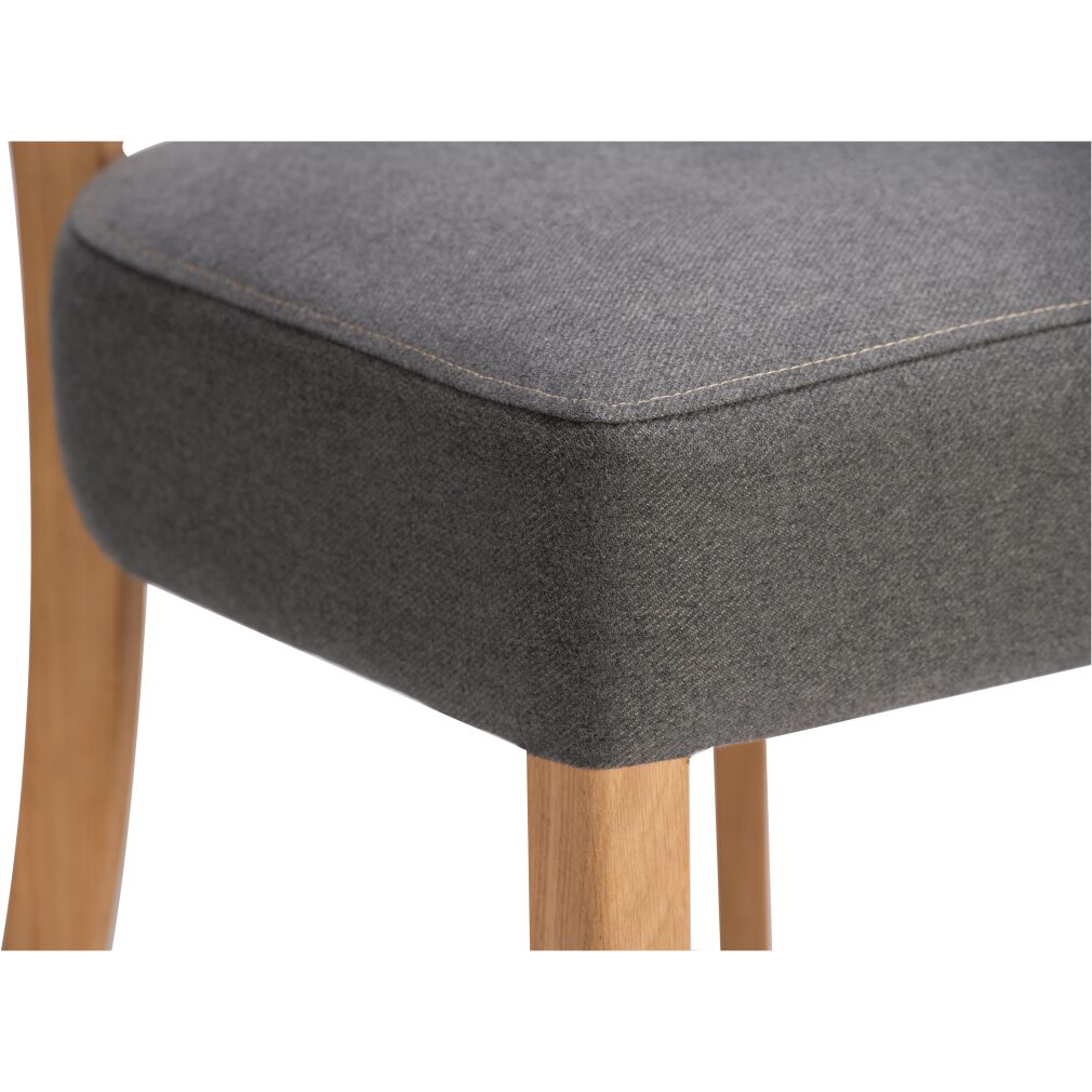 Nico Dining Chair - Asiago - Como - Pewter Fabric