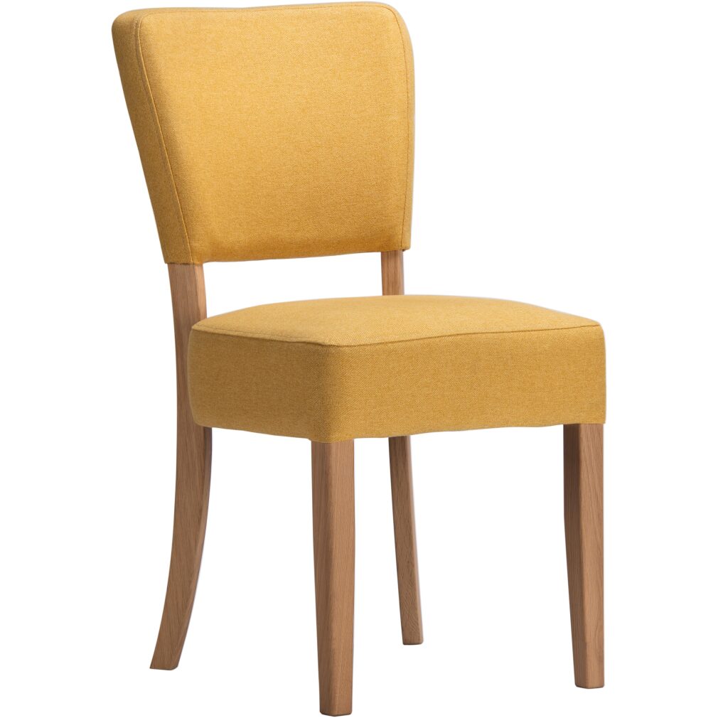 Nico Dining Chair - Asiago - Como - Sunflower Fabric