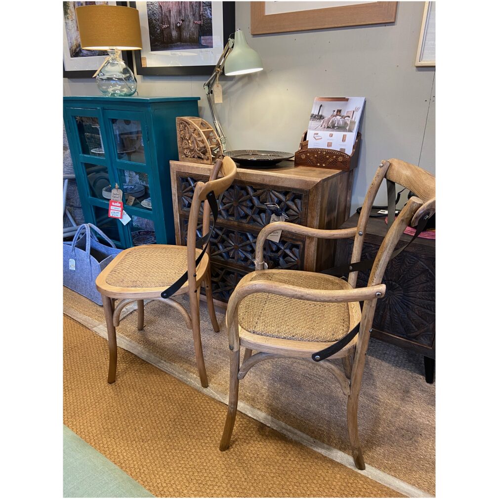Maison Cross Back / bent wood Dining Chair - Light Elm
