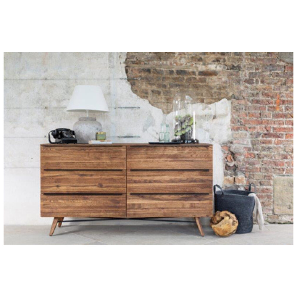Rimini Bedroom Furniture - 6 Drawer Wide Chest