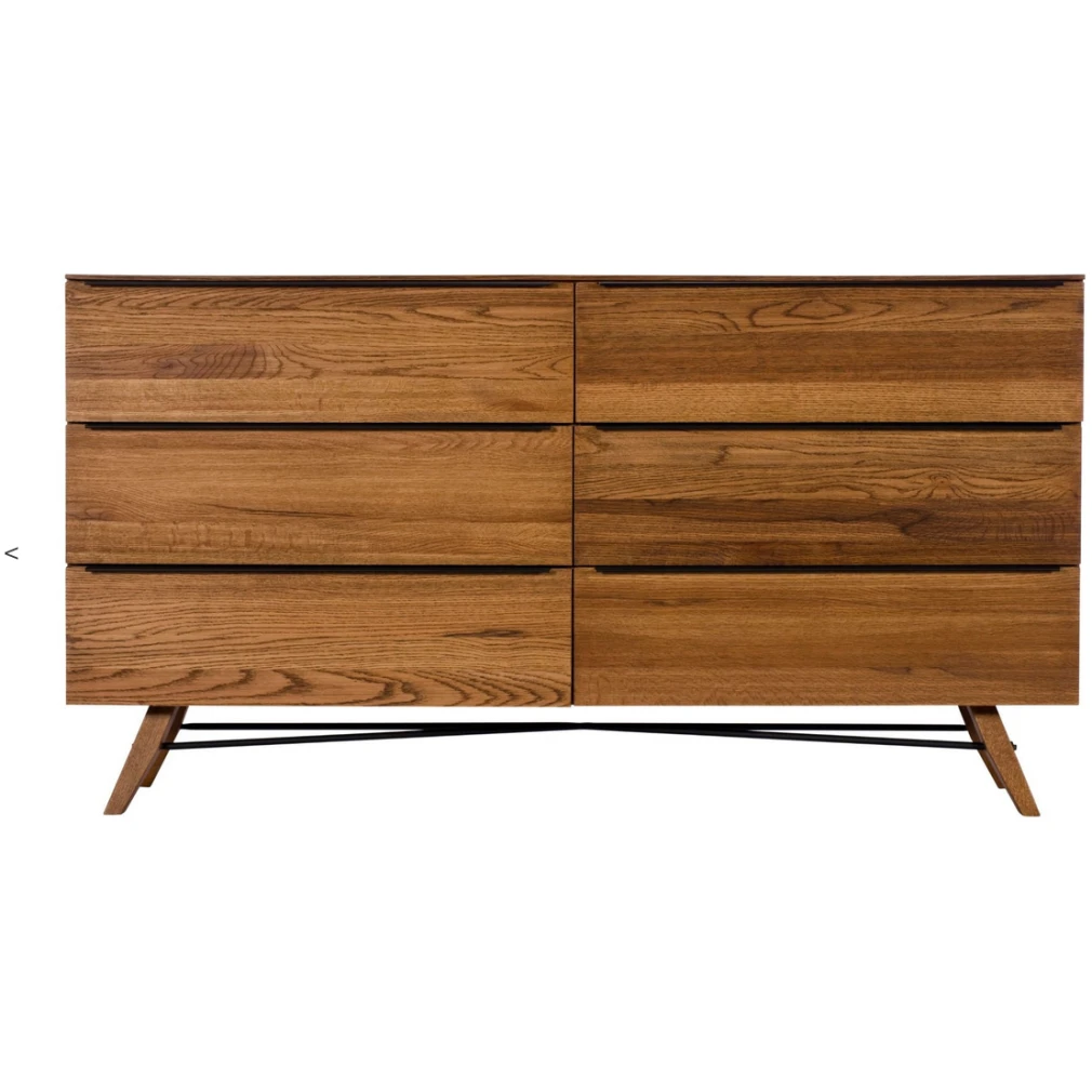 Rimini Bedroom Furniture - 6 Drawer Wide Chest
