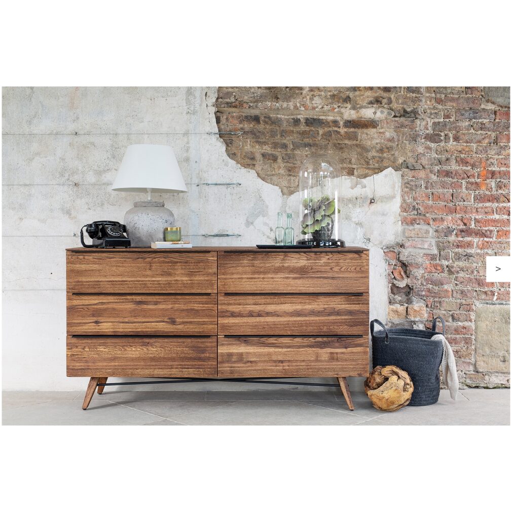 Rimini Bedroom Furniture - 6 Drawer Wide Chest