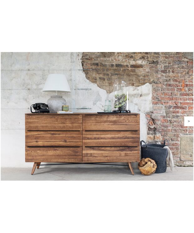 Rimini Bedroom Furniture - 6 Drawer Wide Chest