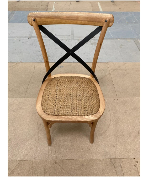 Maison Cross Back / bent wood Dining Chair - Light Elm