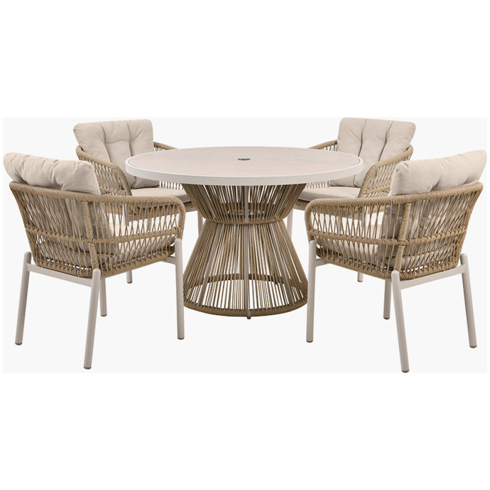 Martic Outdoor 4 Seater Dining Set