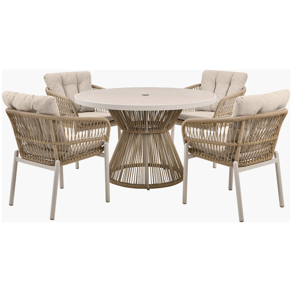 Martic Outdoor 4 Seater Dining Set