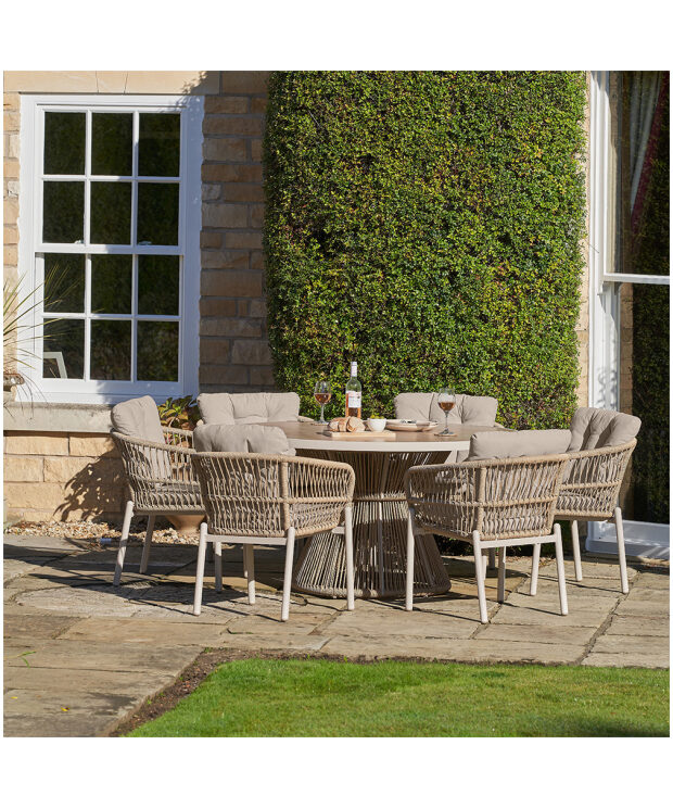 Martic Outdoor 6 Seater Dining Set