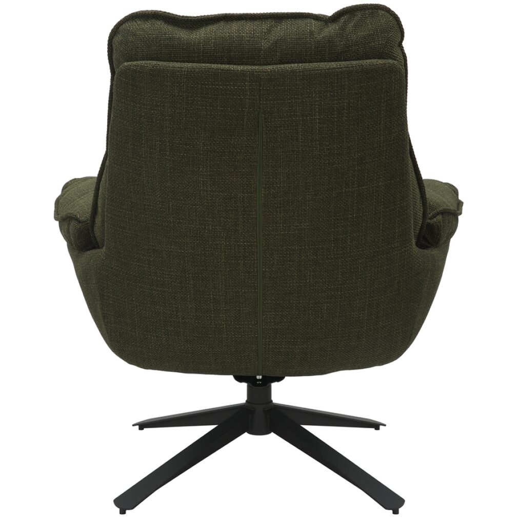 Padstow Swivel Armchair - Olive Green Twill