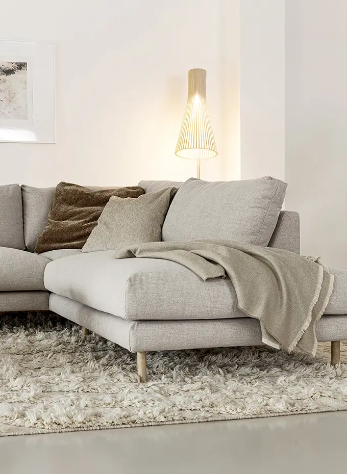 Billie 3 Seater Sofa with three cushions by Sits
